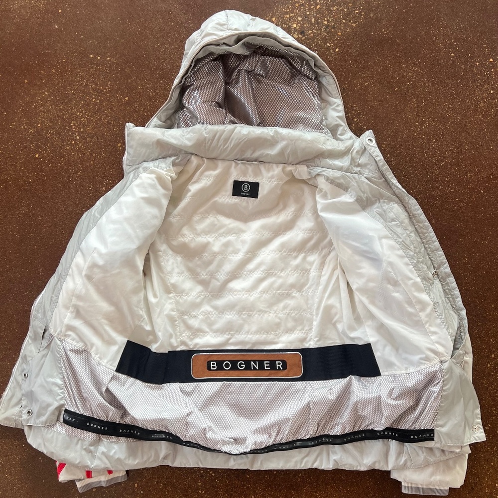 Beautiful Bogner ski jacket with chinoiserie bird motif - Picture 5 of 9